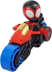Miles Morales Action Figure with Toy Motorcycle, Preschool Toys, Ages 3 and Up