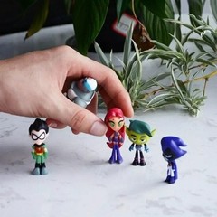 Six Pack 6 Mini Figure Set Teen Titans Go Deluxe Action Figure Gift For Kids USA