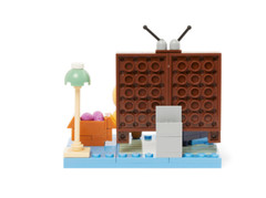 Kakao Friends Desk Mini Photo Brick Figure Choonsik Note Stand Office Organizer