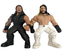 WWE Wrestling Figures 14 in. Poseable Talking Seth Rollins & Roman Reigns