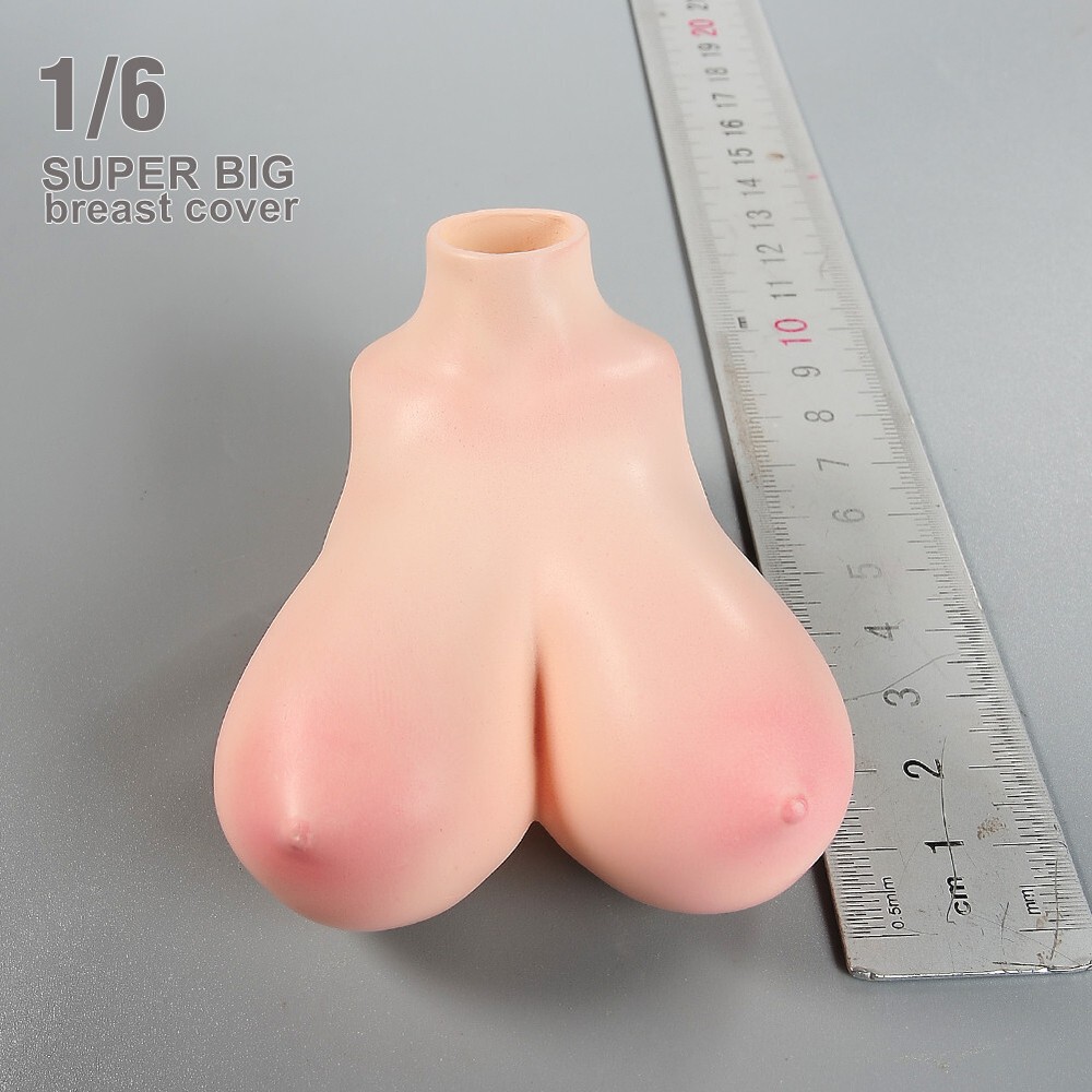 1/6 Female Pale Huge Breast Kits Cover Model Fit 12” PH TBL Figure Body Doll