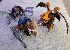 VINTAGE COMPLETE Extreme Dinosaurs T-Bone, Bullseye, Evil Haxx Great Condition!