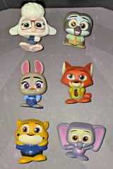 Zootopia Lot Of 6 Disney Doorables – Ultra Rare Flash Dawn Clawhauser Judy