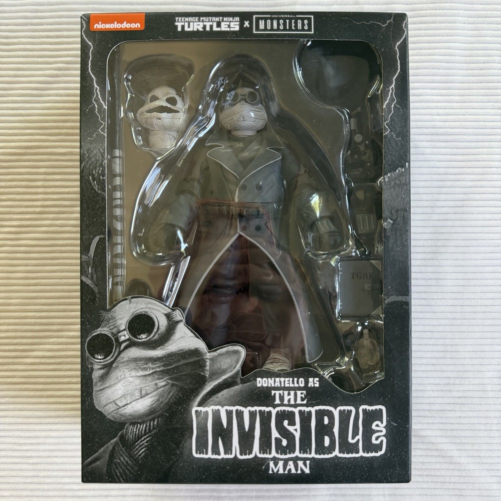 NECA TMNT Donatello Invisible Man Universal Monsters Action Figure NIB