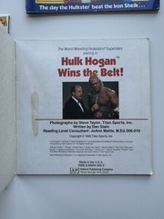 VTG Titan Sports WWF Book Sticker School Hulk Hogan LJN WWE toy LOT Wrestling