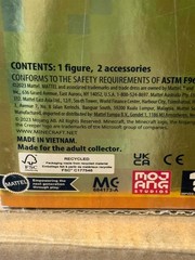 Mattel Minecraft 15 Years-Diamond Level Limited Edition 1 Figure, 2 Accessories