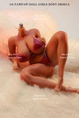 PawPawDoll DK001A 1/6 Oversize Breast Seamless Body Makeup Silicone Female Figur