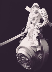 ThreeA Tomorrow Kings (TK) Shogun DIY White Figure 1/6 SEALED 2012