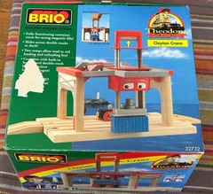 32732 BRIO Wooden Train Theodore Tugboat Clayton the Crane!Mint Open Box! Thomas