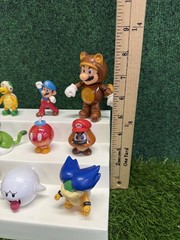 Super Mario Bros. Action Figures Lot 15 Pcs Nintendo Collection Bowser Jr. Iggy