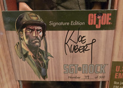 Hasbro Dreams & Visions DC Comics GI Joe Sgt Rock Action Figure 79/500 Signed