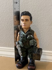 9.5” SD Commando John Matrix Resin Bank Statue Figurine Special Force Toy Figure