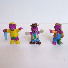 Barney and Friends Figures Lyons Baby Bop BJ Purple PVC 90s Cake Toppers Lot 9pc