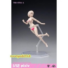 US 86TOYS 1:12 T86-ST03-A Pale Skin Large Bust 6in Female Joint Figure Head Body