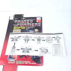 Vintage Takara G1 Transformers Kronoform Robot Watch DECEPTOR Box & Instructions