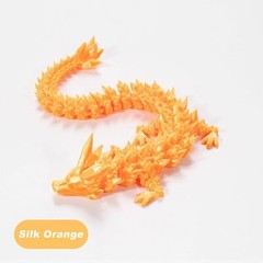 3D Printed Dragon Egg Full Articulated Crystal Dragon Fidget Toy Home Decor Toys