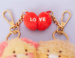 KAKAO Friends LOVE Magnet Valentine CHOONSIK Plushie Keyring Set + Track