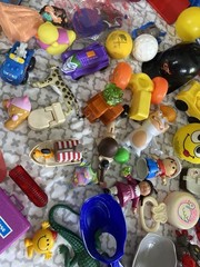 Lot Of 60 Vtg Kids Toys Figures Mixed Lot Fun 70s 80s 90s Y2K Fisher price Disne