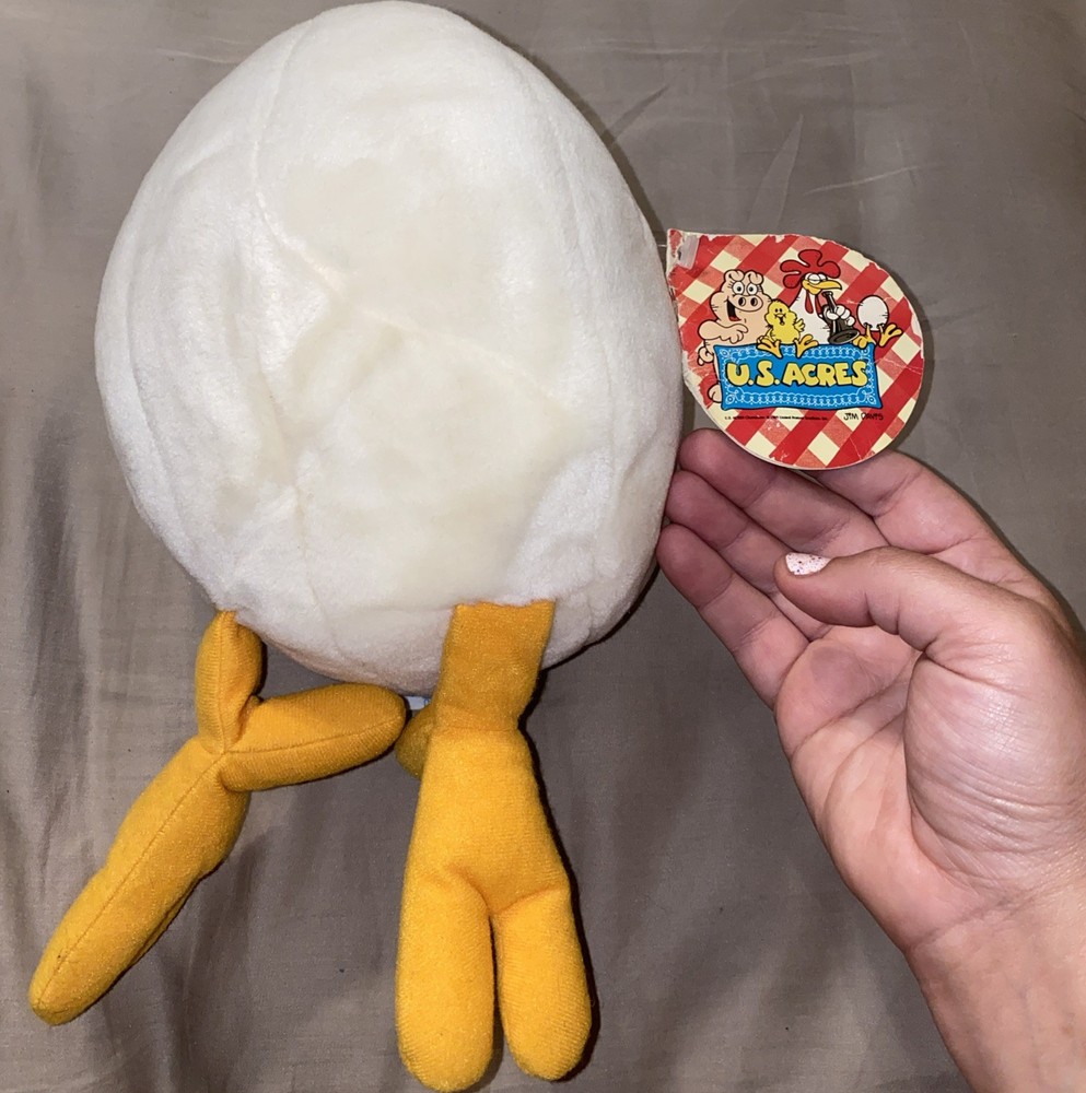 SHELDON THE EGG, 1987 Garfield and Friends, Dakin, US Acres, PLUSH