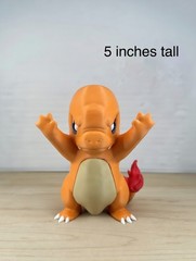 Window Pokémon Charmander 3D Print 5.5” Tall great for PCs