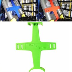 Universal Motorcycle Fork Brace 10.6 inch Green Plastic Fork Support Guard