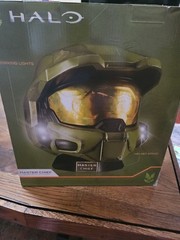 Jazwares HLW0173 Halo Master Chief Deluxe Helmet W/Lights & Stand Cosplay NEW 🔥