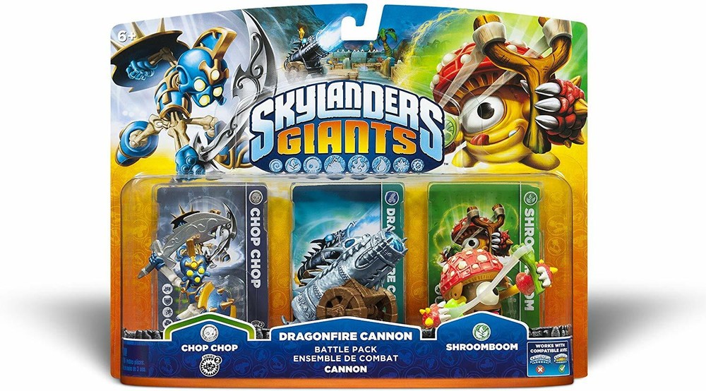 Skylanders Giants Battlepack #1 – Chop Chop – Dragonfire Cannon – Shroomboom