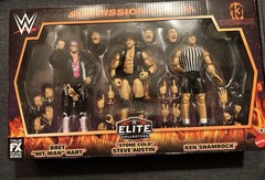 WWE Wrestlemania 13 Submission Match 3-Pack Action Figures Hart Austin Shamrock