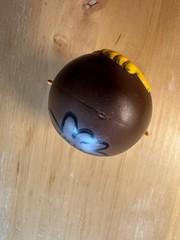 Jon Burgerman Kidrobot Signed! Vinyl Autographed! Hand drawn art on back!