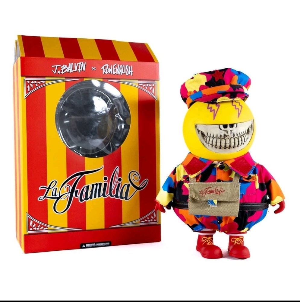 Ron English J. Balvin MC Energia Grin 10″ Vinyl Art Figure La Familia Popaganda