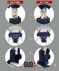 IN STOCK！GO BETTER Leg Cover Foot Filler Upgrade Kit For Kingdom Pipes