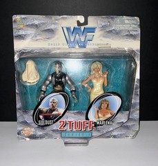 WWF Jakks Pacific 2 Tuff Series 1 Gold Dust & Marlena Action Figures WWE Damaged