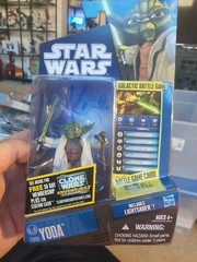 STAR WARS CLONE WARS YODA CW05 (2010 VHTF!) Autographed By Tom Kane Voice Actor
