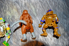 Vintage TMNT Figure Lot 1988-1991 Playmates Casey Jones Metalhead Splinter Leo
