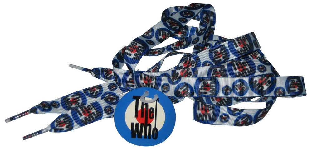 The Who CD Visionary Licensed (2005) Music Circle Logo Blue & White Shoelaces