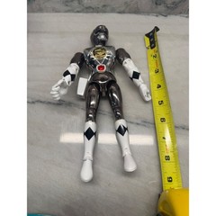 Vintage 1995 Bandai Power Rangers Movie Black Ranger Metallic black 8″ Figure