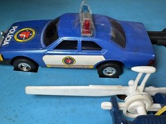 Rare Vintage 80’s Brazil Glasslite TJ Hooker william shatner toy set US Seller