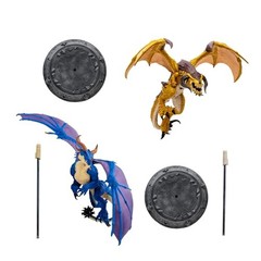 McFarlane Toys Bronze Proto-Drake and Blue Highland Drake 2pk 1:12 Gold Label