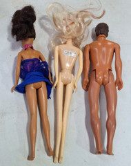 Lot of 3 Vintage Mattel Dolls Barbie & Ken – 80