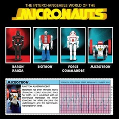 Action Figure Micronauts W02 Microtron Reaction+ Super 7 8 cm