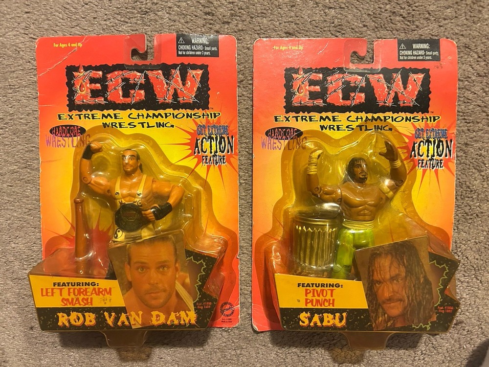 ECW figures Rob Van Dam & Sabu