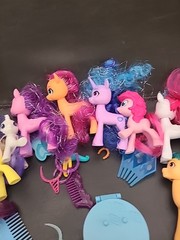 My Little Pony mixed lot of 9 with accessories various colors
