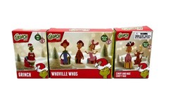 Grinch Village Figures Set Whoville Whos Cindy Lou Max 6pc Christmas Figurines