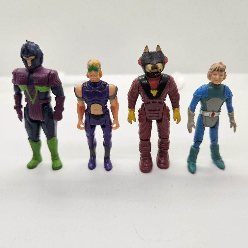 Vintage Action Figure Lot Of 4 Dino Riders Battletech Sky Commander Mixed Lot