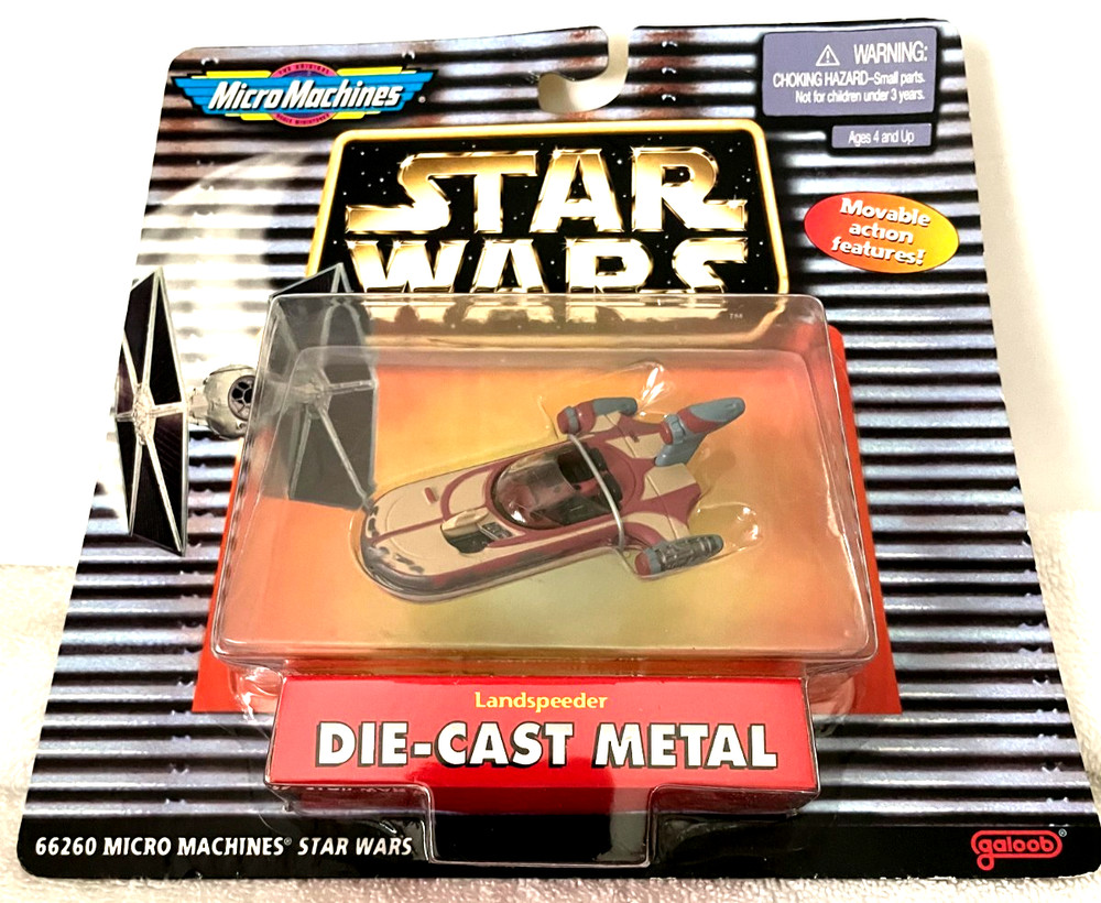 Micro Machines 1997 Star Wars Landspeeder Die Cast Metal #66260 New Sealed