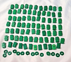 Large Lot (300) Tudor Electric Football Players with some Bases & accessoriess