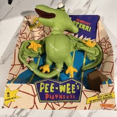 1988 Pee Wee Herman’s Playhouse Pet PTERRI 13″ in box & magic screen original