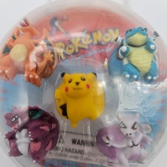 Nintendo 2000 Pokemon Rings Pikachu Charizard Blastoise Nidoking Mewtwo VTG NOS