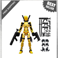 Titan13 Action Figure Set with Accessories, 3D Printed Figure for Kids, Boys