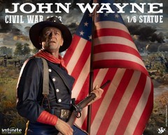 john wayne civil war 1863 statue – infinite statue resin action figure